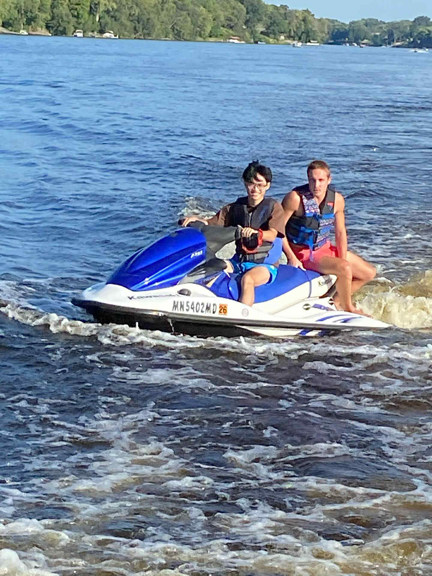 Canoeing on the lake